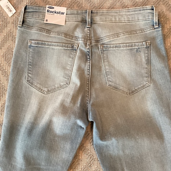 Old Navy Rock Star Distressed Super Skinny Jeans Size 8 NWT - Picture 10 of 13